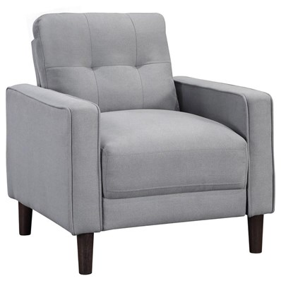 Coaster Furniture Bowen 506783 Upholstered Track Arm Tufted Accent Chair - Grey