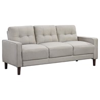 Coaster Furniture Bowen 506785 Upholstered Track Arm Tufted Sofa - Beige (Sofas - Stationary)