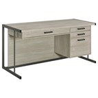 Coaster Furniture Loomis 805881 60-inch 4-Drawer Computer Desk - Whitewashed Grey