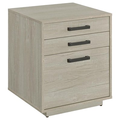 Coaster Furniture Loomis 805882 3-Drawer Home Office File Cabinet - Whitewashed Grey