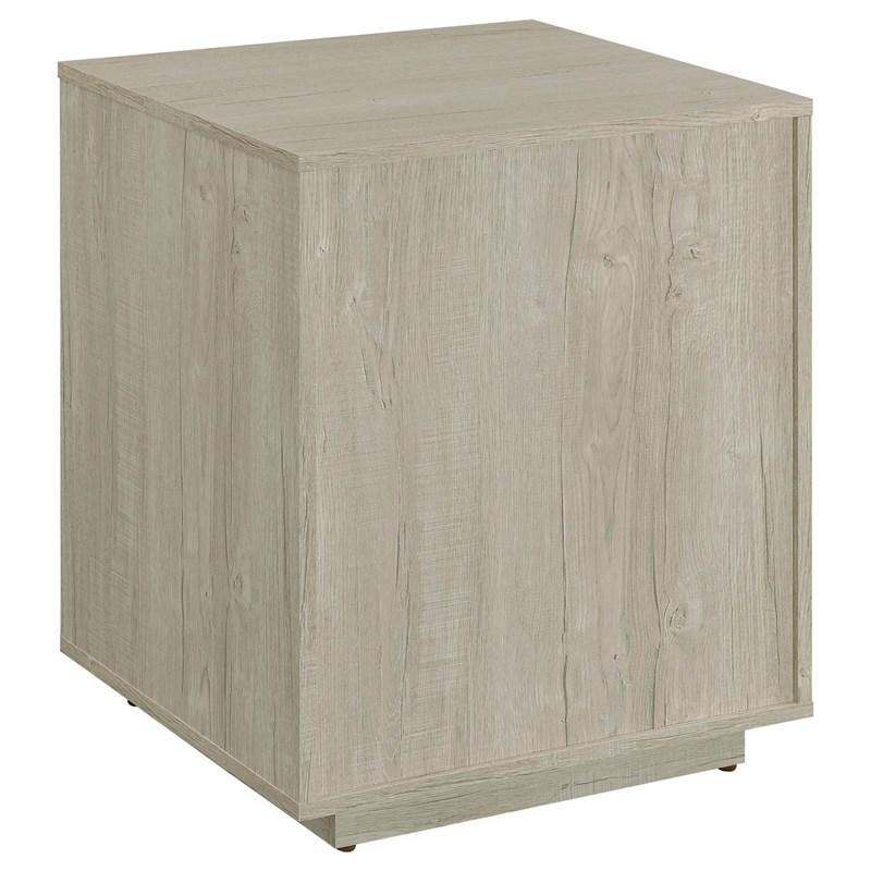 Large Picture of Coaster Furniture Loomis 805882 3-Drawer Home Office File Cabinet - Whitewashed Grey