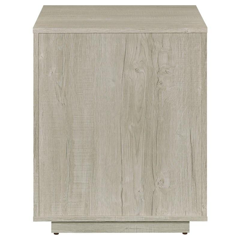 Large Picture of Coaster Furniture Loomis 805882 3-Drawer Home Office File Cabinet - Whitewashed Grey