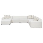 Coaster Furniture Freddie 551641-SET 7 pc Upholstered Modular Sectional - Pearl