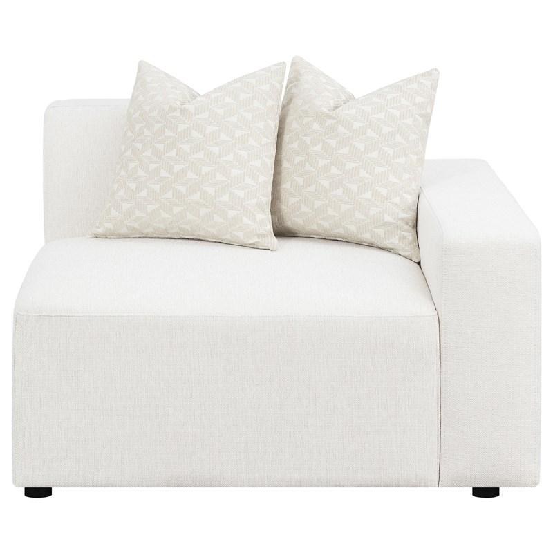 Large Picture of Coaster Furniture Freddie 551641-SETR 6 pc Upholstered Modular Sectional - Pearl