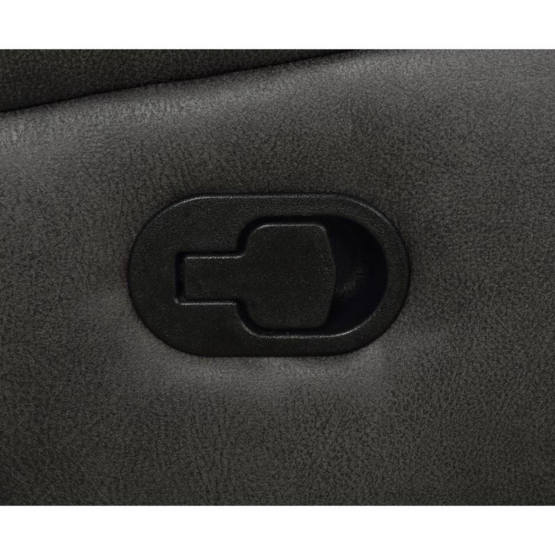 Large Picture of Coaster Furniture Lawrence 603504 Upholstered Padded Arm Reclining Sofa - Charcoal