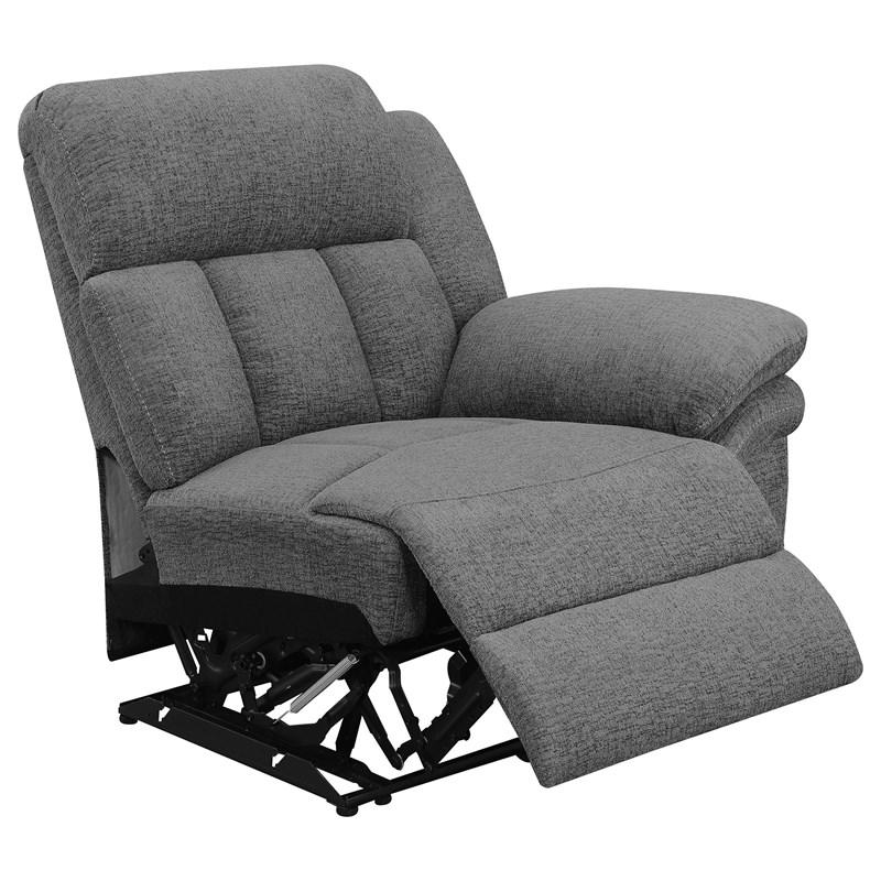 Large Picture of Coaster Furniture Bahrain 609541 Upholstered Motion Sofa - Charcoal