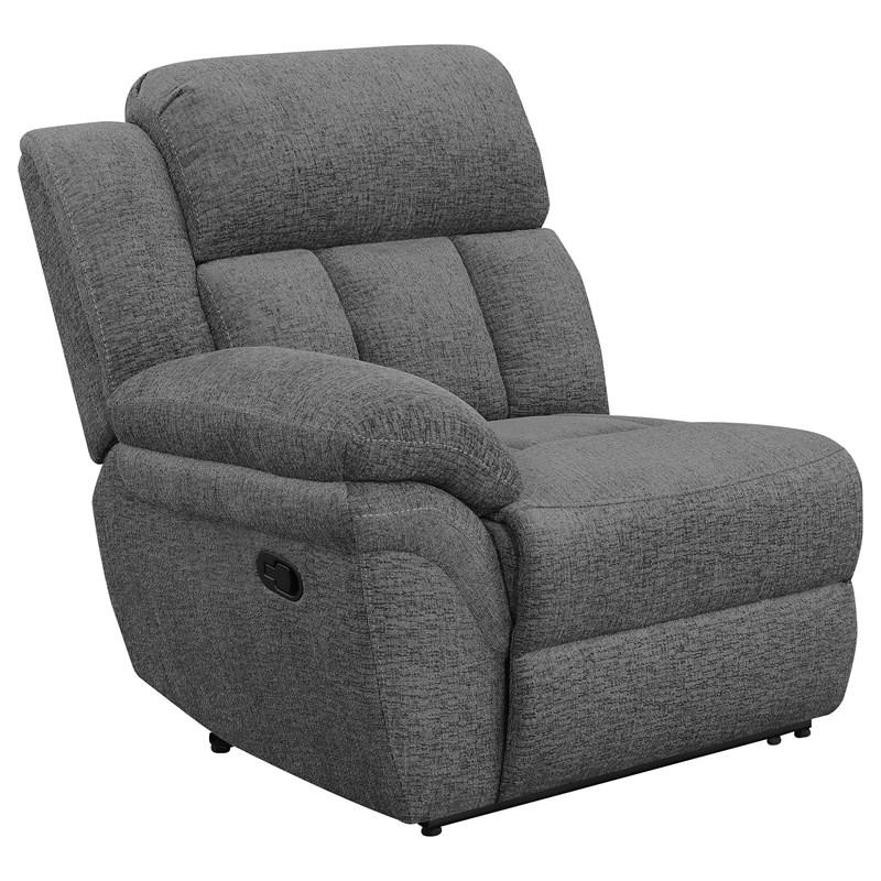 Large Picture of Coaster Furniture Bahrain 609541 Upholstered Motion Sofa - Charcoal