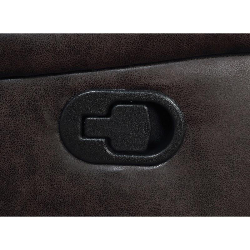 Large Picture of Coaster Furniture Greer 651356 Upholstered Swivel Glider Recliner Chair - Brown