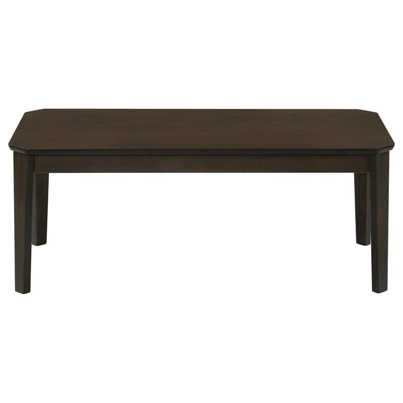 Large Picture of Coaster Furniture Amaro 736184 3-piece Coffee and End Table Set - Dark Brown