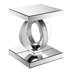 Coaster Furniture Breena 753277 Rectangular Mirrored Acrylic End Table - Silver