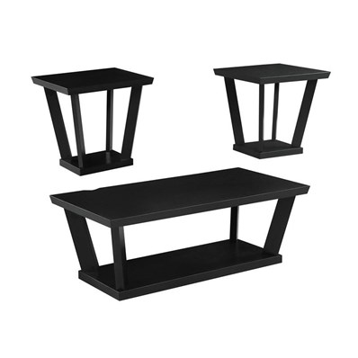 Coaster Furniture Aminta 753434 3-piece Coffee and End Table Set - Black