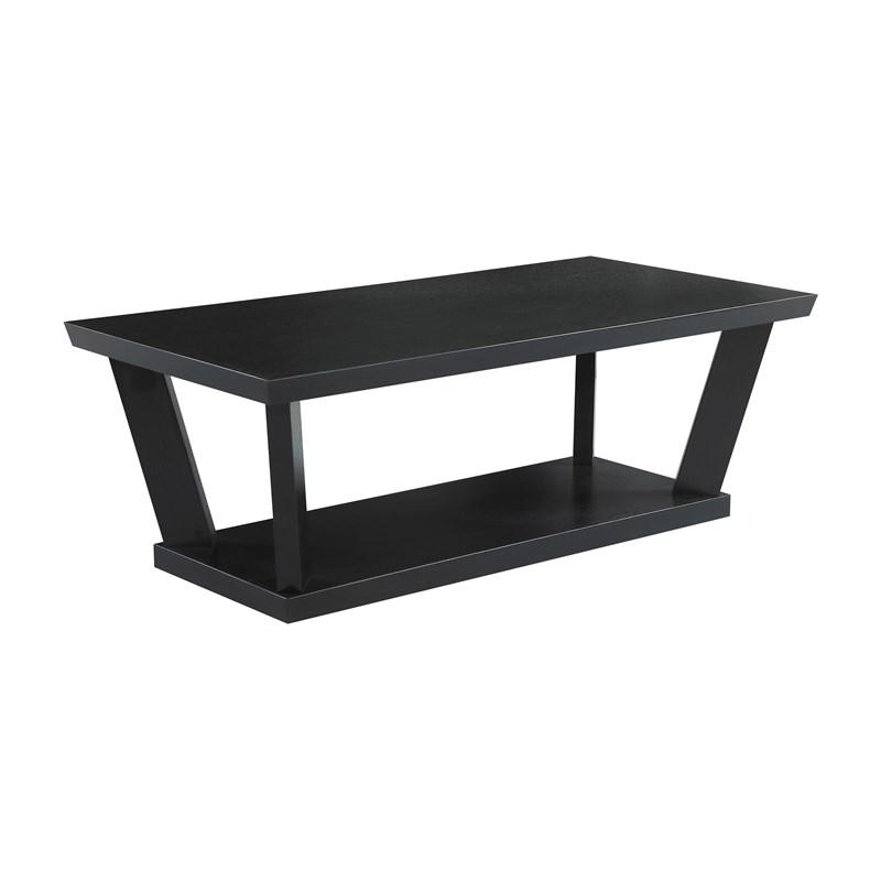 Large Picture of Coaster Furniture Aminta 753434 3-piece Coffee and End Table Set - Black