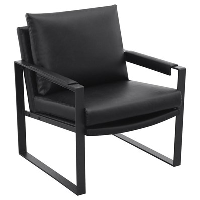 Coaster Furniture Rosalind 903021 Upholstered Track Arm Accent Chair - Black