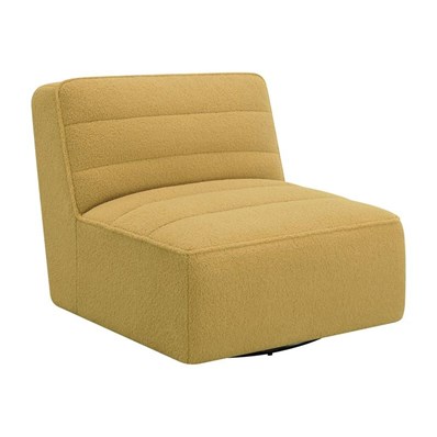 Coaster Furniture Cobie 905724 Upholstered Swivel Armless Chair - Mustard
