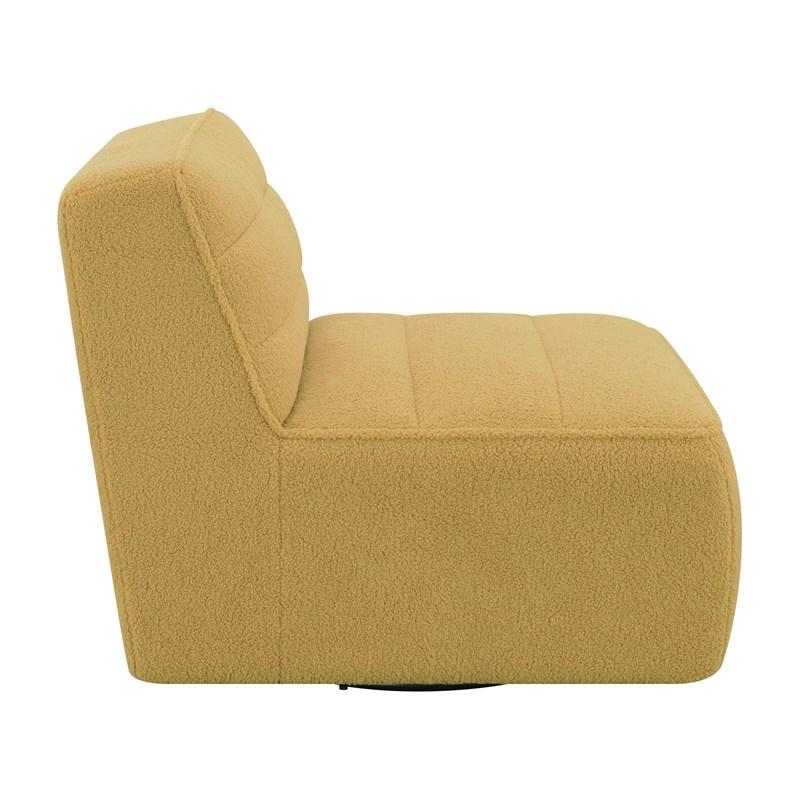 Large Picture of Coaster Furniture Cobie 905724 Upholstered Swivel Armless Chair - Mustard
