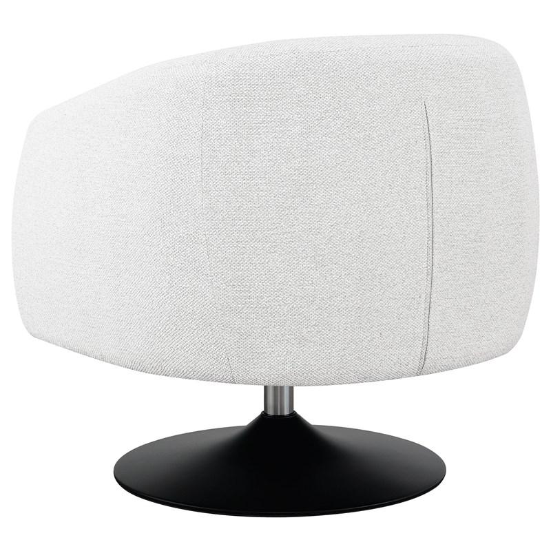 Large Picture of Coaster Furniture Dave 905739 Upholstered Barrel Back Swivel Club Chair - Beige