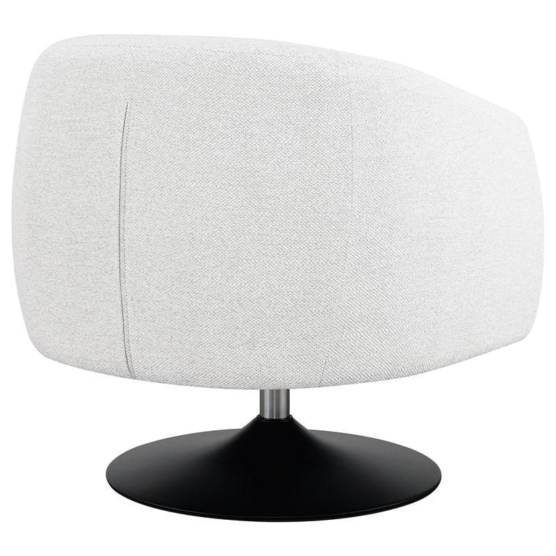 Large Picture of Coaster Furniture Dave 905739 Upholstered Barrel Back Swivel Club Chair - Beige