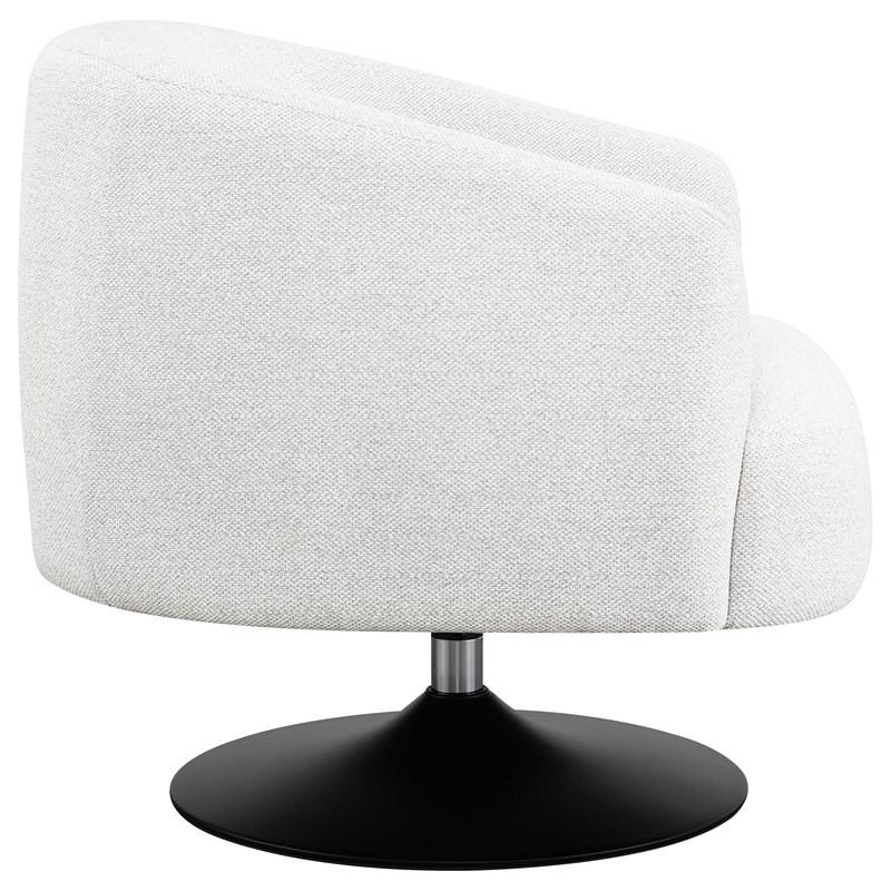 Large Picture of Coaster Furniture Dave 905739 Upholstered Barrel Back Swivel Club Chair - Beige