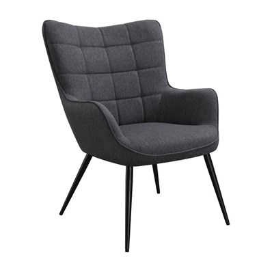 Coaster Furniture Isla 909466 Upholstered Flared Arms Accent Chair With Grid Tufted - Grey
