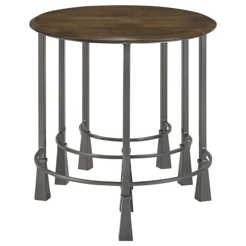 Large Picture of Coaster Furniture Deja 935971 3-piece Round Nesting Table Set - Natural and Gunmetal