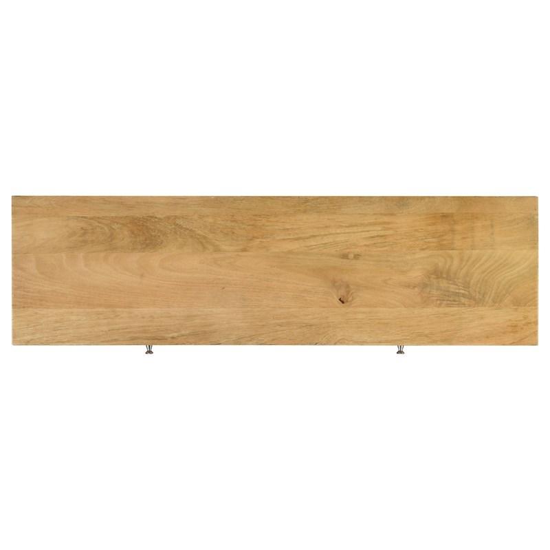 Large Picture of Coaster Furniture Draco 953512 2-Drawer Console Table Hand Carved Details - Natural