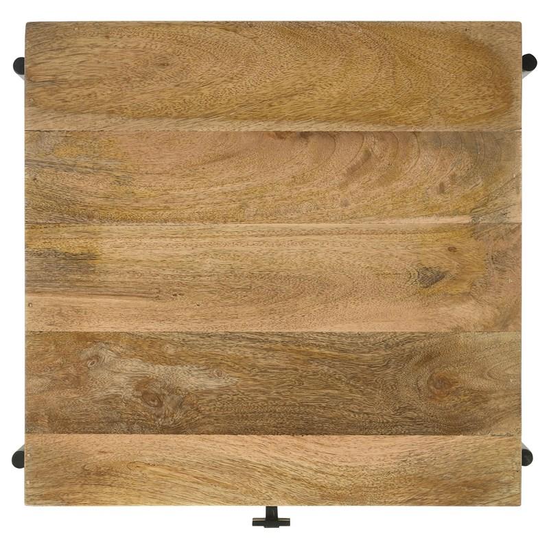 Large Picture of Coaster Furniture Declan 959556 1-Drawer Wood Accent Side Table - Natural Mango