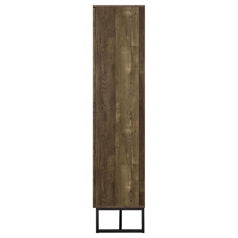 Large Picture of Coaster Furniture Carolyn 959640 2-door Engineered Wood Accent Cabinet - Rustic Oak