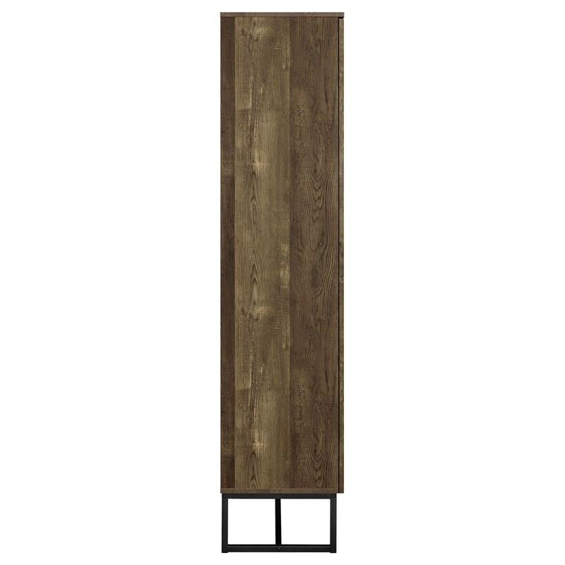 Large Picture of Coaster Furniture Carolyn 959640 2-door Engineered Wood Accent Cabinet - Rustic Oak