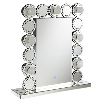 Coaster Furniture Aghes 961624 Vanity Mirror with Lighting - Silver