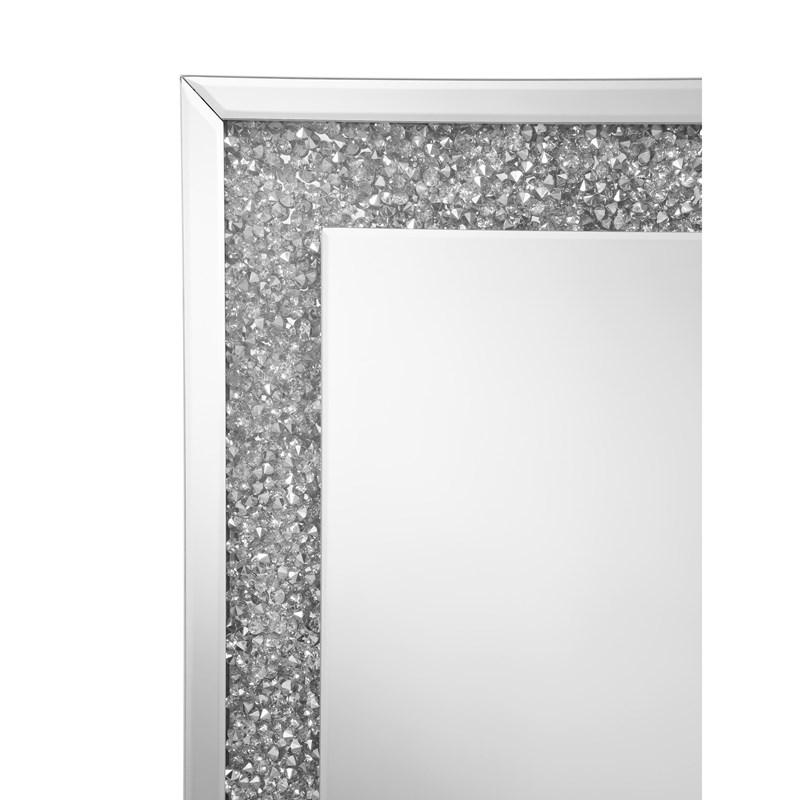 Large Picture of Coaster Furniture Valerie 961635 Crystal Inlay Rectangle Wall Mirror