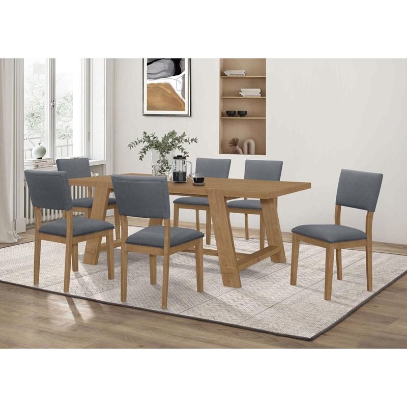 Large Picture of Coaster Furniture Sharon 104172 Fabric Upholstered Dining Side Chair - Brown