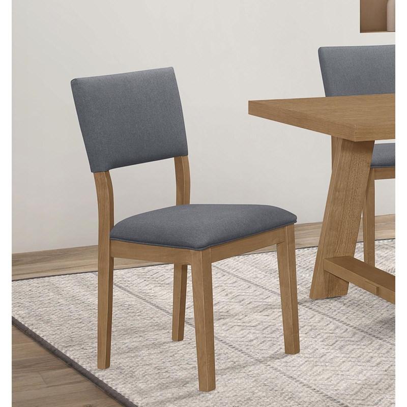 Large Picture of Coaster Furniture Sharon 104172 Fabric Upholstered Dining Side Chair - Brown