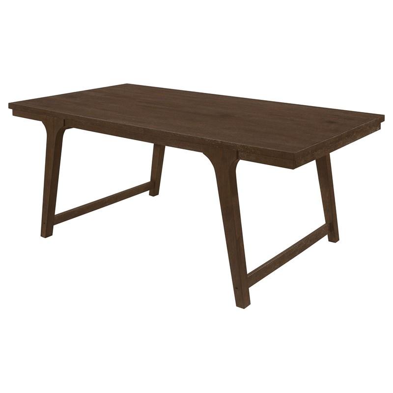 Large Picture of Coaster Furniture Reynolds 107591 Rectangular 79-inch Wood Dining Table - Brown Oak