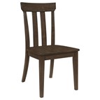 Coaster Furniture Reynolds 107592 Slat Back Dining Side Chair - Brown Oak