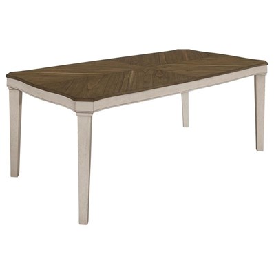 Coaster Furniture Ronnie 108051 Rectangular 79-inch Wood Dining Table - Rustic Cream