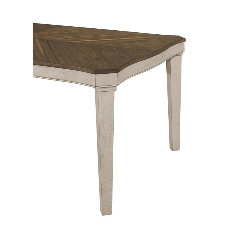 Large Picture of Coaster Furniture Ronnie 108051 Rectangular 79-inch Wood Dining Table - Rustic Cream