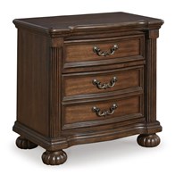Signature Design by Ashley Lavinton B764-93 Three Drawer Night Stand (Nightstands - 2 Drawers)