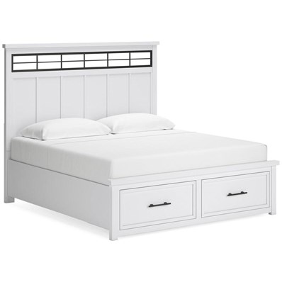 Benchcraft Ashbryn B844B5 California King Panel Storage Bed