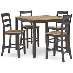 Signature Design by Ashley Gesthaven D396-223 Dining Room Counter Table Set (Dinettes - 5-Piece)