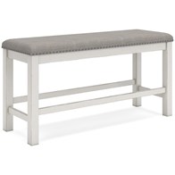 Signature Design by Ashley Robbinsdale D642-09 Double Counter Upholstered Bench (Dining Seating - Benches)