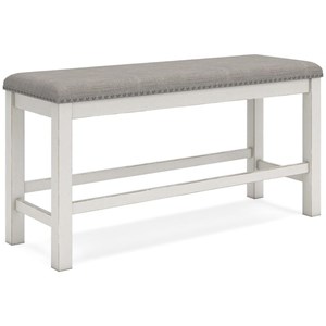 Signature Design by Ashley Robbinsdale D642-09 Double Counter Upholstered Bench (Dining Seating - Benches)