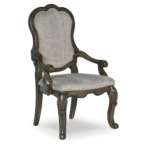 Signature Design by Ashley Maylee D947-01A Dining Upholstered Arm Chair (Dining Seating - Chairs)