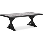 Signature Design by Ashley Beachcroft P792-625 Rectangular Dining Table with Umbrella Option
