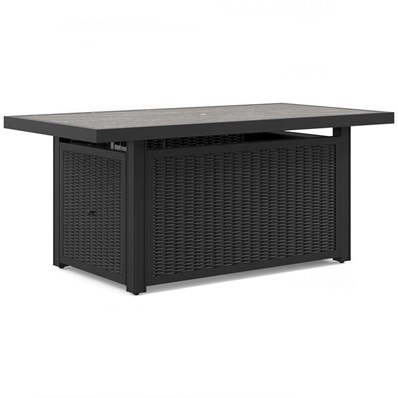 Signature Design by Ashley Beachcroft P792-773 Rectangular Fire Pit Table
