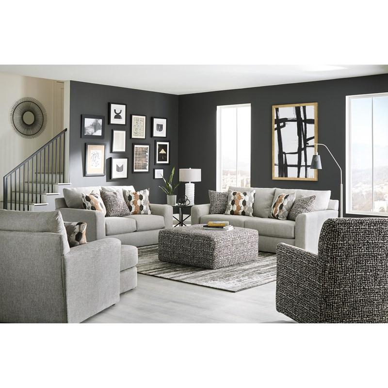 Large Picture of Jackson Furniture Hooten 328801 Chair 1/2 - Nickel
