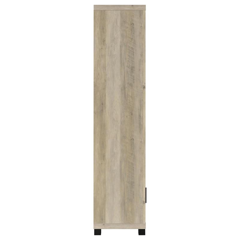 Large Picture of Coaster Furniture Sachin 707746 3-shelf Engineered Wood Media Tower - Distressed Pine