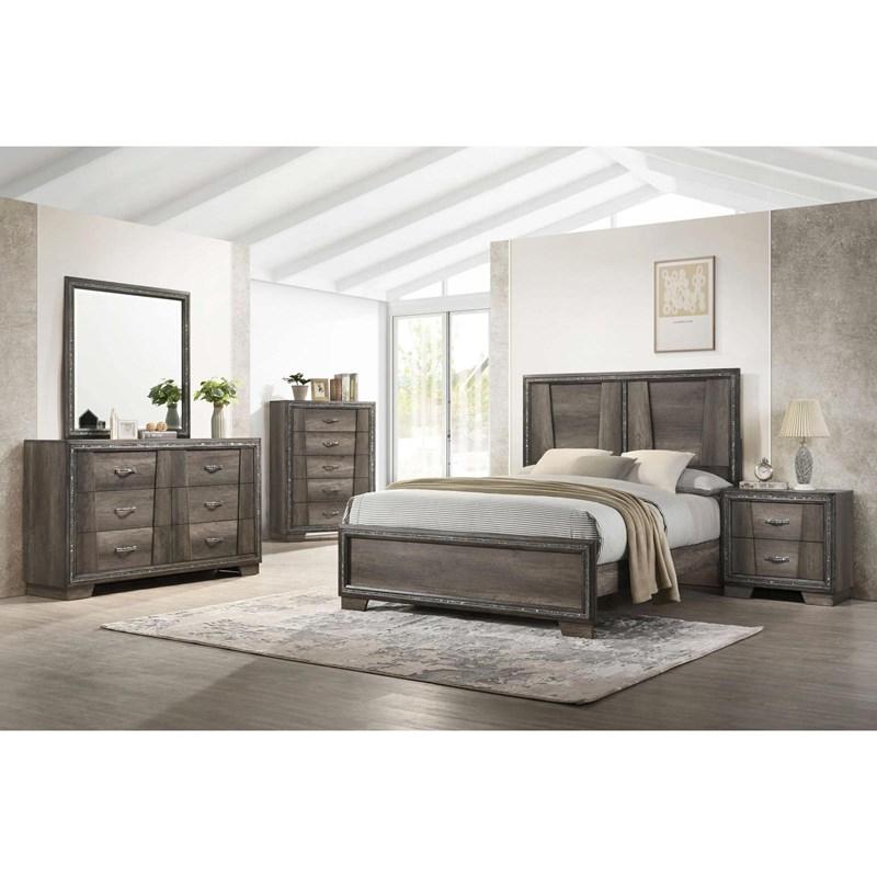 Large Picture of Coaster Furniture Janine 223554 Square Dresser Mirror - Grey