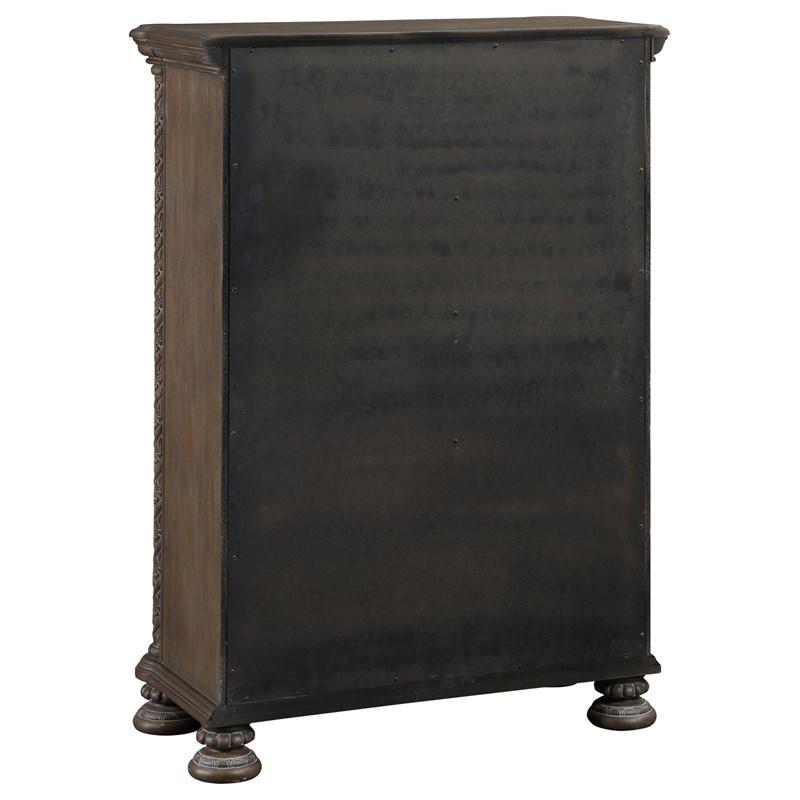 Large Picture of Coaster Furniture Emmett 224445 5-drawer Chest - Walnut