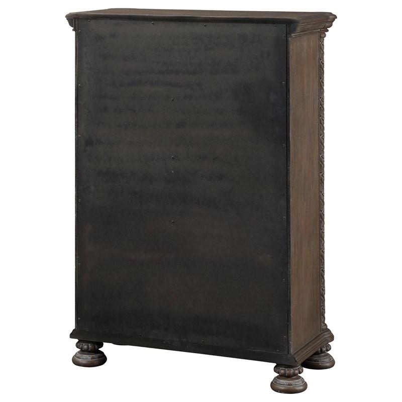 Large Picture of Coaster Furniture Emmett 224445 5-drawer Chest - Walnut