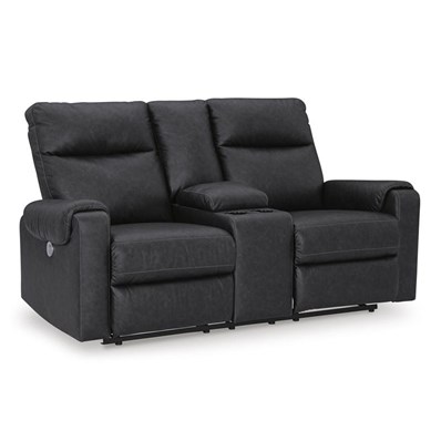 Signature Design by Ashley Axtellton 3410596 Double Reclining Power Loveseat with Console